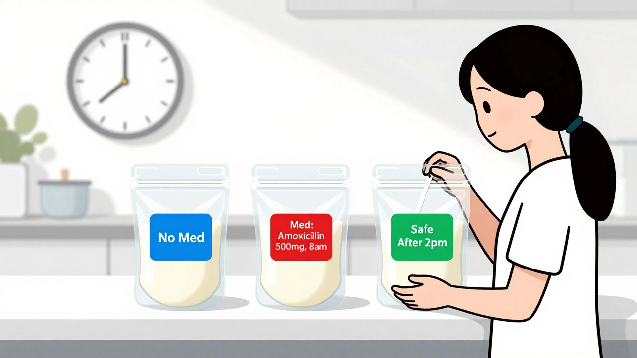 How to Store and Label Breast Milk When Taking Temporary Medications