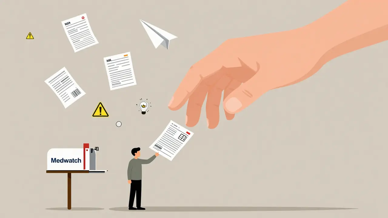 Reports being collected by the FDA from patients, leading to safety warnings and label updates.