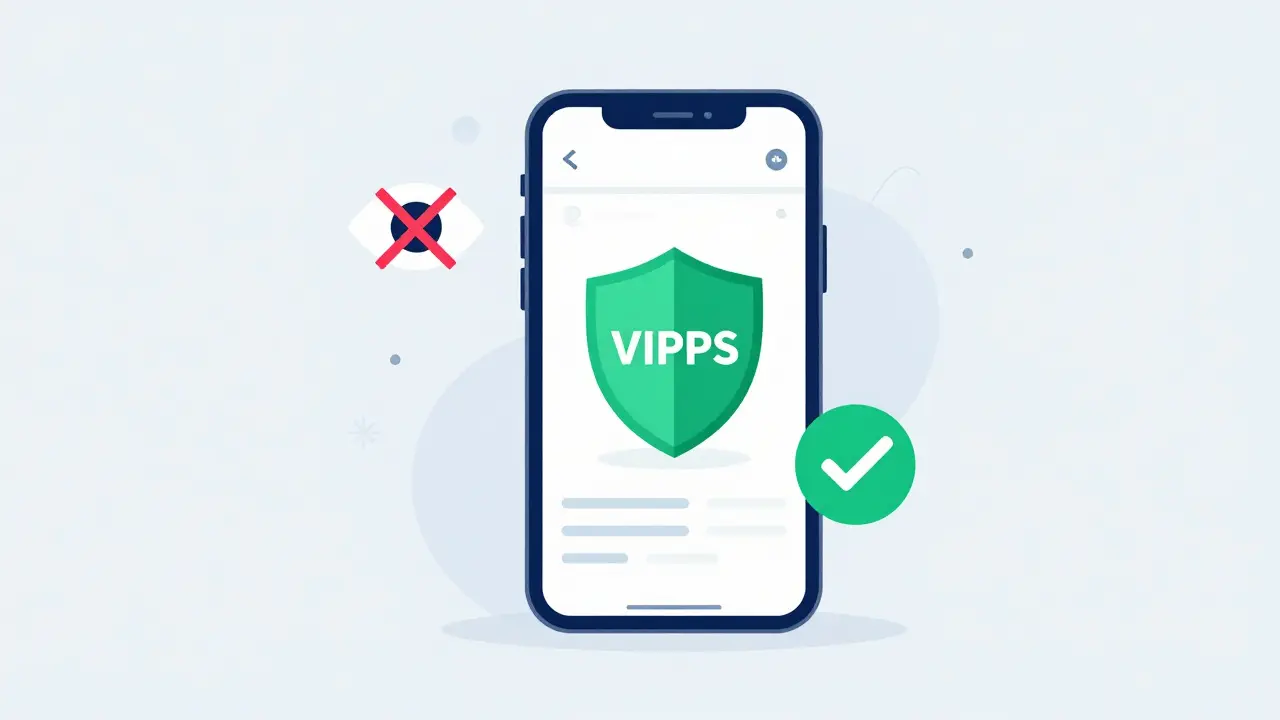 Flat design of a smartphone with a security shield icon for safe online pharmacy shopping